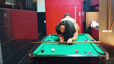 Image Jogando sinuca no motel com a Transex gostosa do sul
