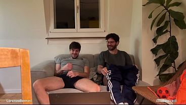 Image My straight friend wanking my cock for the first time