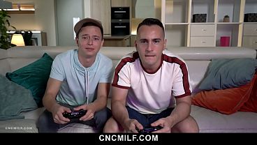 Image Two Stepmoms Share Stepson's Cock - Cncmilf