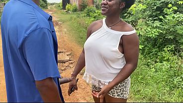 Image ItxQueen making love with Jackson fuck beside her father's compound