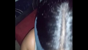 Image My baby mama had my leg shaking hard as fuck bust cum in her hair and face steady sucking me until she almost throw up