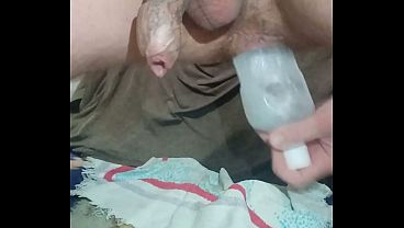 Image My rose opened completely, I brought my anus with a bottle until I spit with natural lubricant