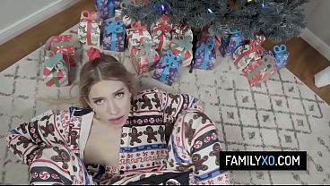 Image Pervy stepdad fucks his blonde stepdaughter after the Christmas party - Khloe Kapri