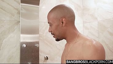 Image Ebony Step Sisters Gets In The Shower With Her BBC Step Brother - black porn