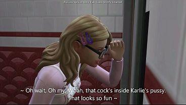 Image Cute Nerd Gets Trapped Inside The Bathroom And Watches Her Bestfriend Get Fucked - sims 4 - 3D animation