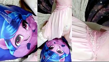 Image [EroNekoKun] - Cute Pony Boy in Chastity humping body Pillow with Izzy Moonbow from My Little Pony and great cum