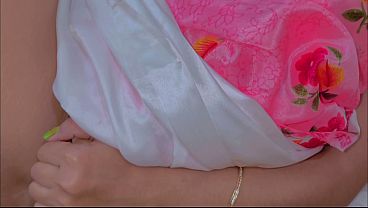 Image Pink Saree Teej Bhabi Malai Himalayan Doggy Ma Breed Gar Moan Perfect Puti