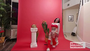 Image BTS - Big-Boobed Brunette Luna Baby Hooks Up With Bryan Gozzling!