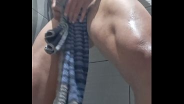 Image Public Shower Jerk Off &ndash_ Big Hard Cock Exhibitionist Cums Hard! Risky