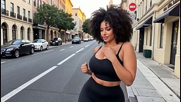 Image Sexy bimbo got bang in the street (AI generated)