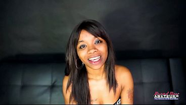 Image Petite Inked Brunette Evelyn Hairy Sloppy Rimjob Deepthroat Swallow!