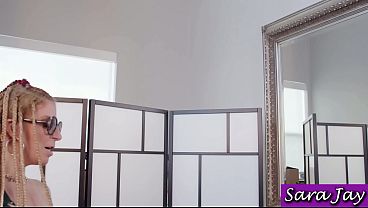 Image MILF Sara Jay Got Two Dildos To Play With! She Fucks Herself!