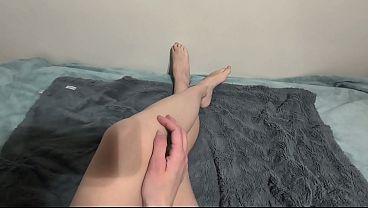 Image soaked from intense wand orgasm POV