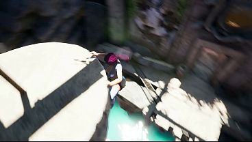 Image The secret totem helped Lara have fun and splash her juices on the floor. 3D Hentai