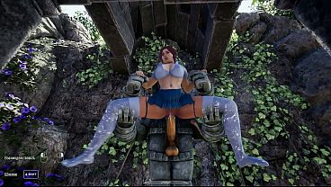 Image A secret statue on a desert island penetrates Lara Croft's tight ass with its penis.