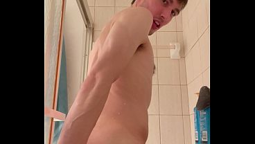 Image Solo Dildo Riding in the Shower and Cumming Like a Slut