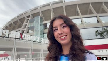 Image Horny Football Player Catches a Fan Near the Stadium to Have Sex
