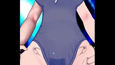 Image Hypnotic Anime Girl in Blue Swimsuit &ndash_ Mind Control Pleasure Loop / 3D Hentai Animation