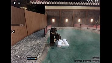 Image Cheating slut gets fucked in hot spring