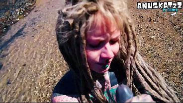 Image Public Beach POV Blowjob &ndash_ Sunny & Messy Outdoor Fun