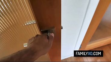 Image Bratty stepdaughter fucks with her stepdad to let her go out for a party - Ember Snow