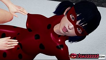 Image Ladybug Rule34 Hentai - Big Tits Massage With Moans, Intense Ass Spanking and Whipping in Leather Suit, Sitting Pussy Licking Leading to Squirt - 3D Animation