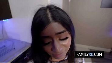 Image Busty stepdaughter rides on stepdad's big cock - Violet Myers