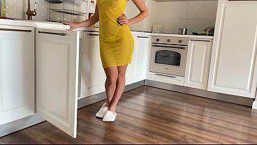 Image While her stepdad was fixing it, she gave him a blowjob