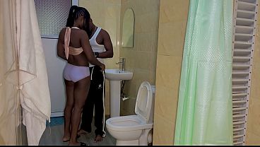 Image OMG! No Step-Sister break into my bathroom and ride me