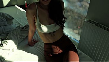 Image Best friend came over in new leggings &ndash_ amateur sex with cheating
