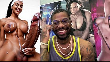 Image Blindfolded Transgender Cumming On Herself, Big Breast Ebony Cumming At The Pier, Long Hard Trans Girl Cock Cums Hard Ass Fuck, Blonde Trans Girl Cum Explodes, AI Generated