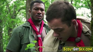 Image Let's do it like they do on the Discovery Channel! Boy scout vs HUGE BLACK ANACONDA dick! Sean Xavier hauls out a cock that is intimidating to a boy scout!