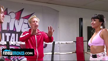 Image After Humiliating Her Stepbro in the Ring, She Accepts Her Stepdad's Challenge to Take Both of Them