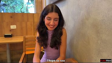 Image Public Pickup - Skinny Brunette Agrees to a Hearty Lunch and Glorious Sex