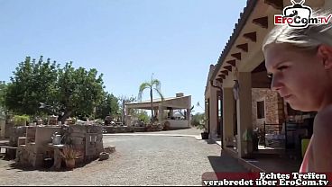 Image Deutsche blonde Touristin im Urlaub auf Mallorca gefickt