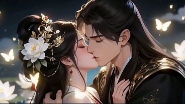 Image A Chinese ancient costume fairy was having a passionate encounter with her lover, but was suddenly surrounded. Then...AI-generated