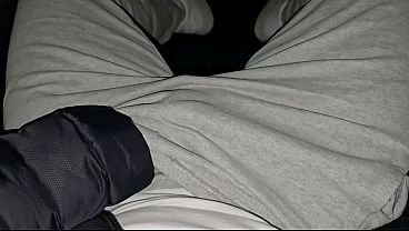 Image Deutscher Daddy im Auto mit Precum in grauen CK Cumshot - PhantomGentX