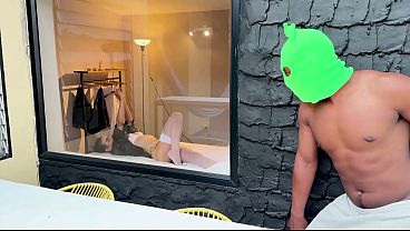 Image My neighbor BBC watches me naked through the window, and when I find out, I invite him to fuck me while my boyfriend is not at home!