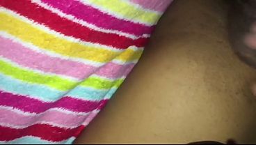 Image Ebony Horny shaved her pussy after long day then Fingers Herself Till She Comes