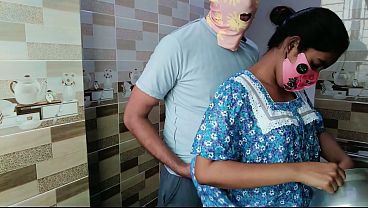 Image Desi housewife romantic fuck in the kitchen