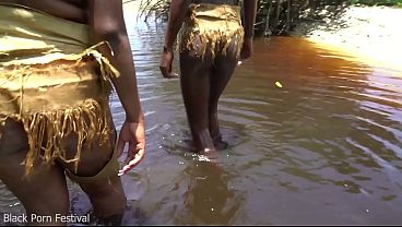 Image This lucky African villager got 2 girlfriends