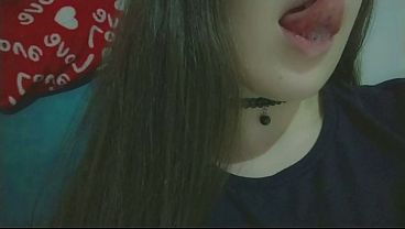 Image Cum on my mouth naughty student beggin for your cum at her little mouth , snaps compilation