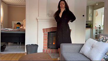 Image Hot milf with amazing natural tits ride and takes the cum in her mouth after a rimjob
