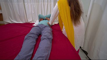 Image Cute Stepsister sex scene with stepbrother, she fucks rough with spoon position.