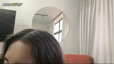 Image Ninfetinha de 18 anos com pijaminha provoca neg&atilde_o de 25cm e acaba com o cuzinho todo arrombado