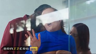 Image BRAZZERS - Red Eviee Gets Distracted From The Heist By A Big Cock & Enjoys A 3some With Coworkers Lucy Lotus & Damion