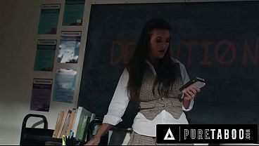 Image PURE TABOO Pervert Teacher Elizabeth Skylar Catches Detention Student Natalie Brooks Sharing Secrets