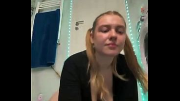 Image Squirting orgasm on the bathroom