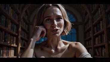 Image We Are Alone In This Library And My Horny Stepsister Has Her Needs - Busty Blonde Gets Anal Pounded And Creampied Behind The Shelves - ATKINS HEAVEN [AI]