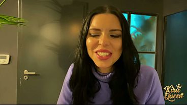 Image Kira Queen Sucks Her New Friend&rsquo_s Cock In The Restroom!